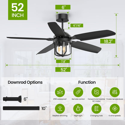 72" LED Ceiling Fan