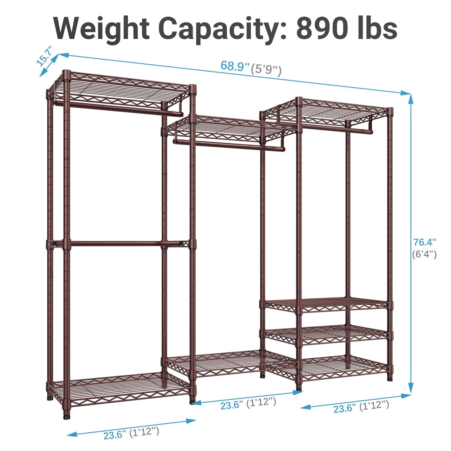 VIPEK V5 Heavy Duty Portable Clothes Rack