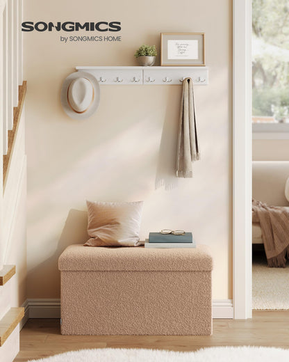 SONGMICS Storage Ottoman Bench, 15"x30"x15"