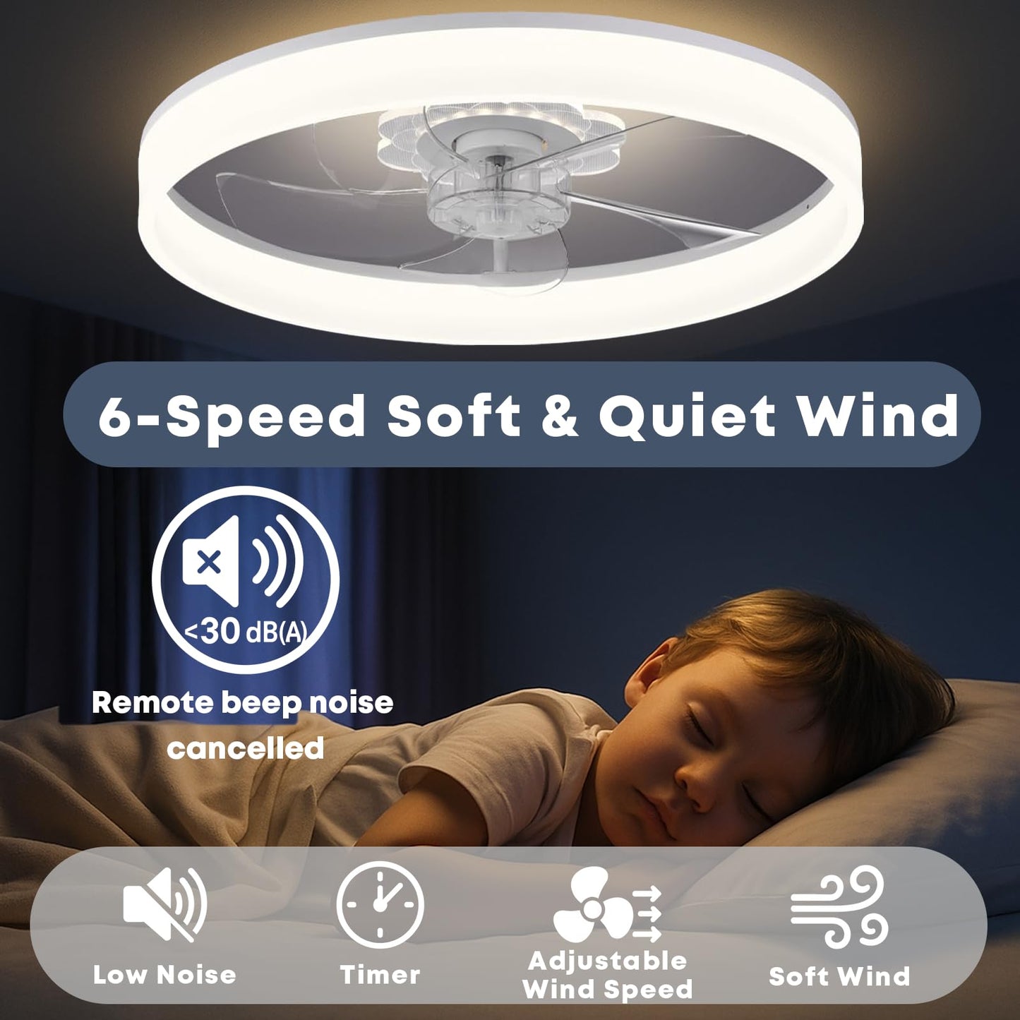 20" Ceiling Fan with Light