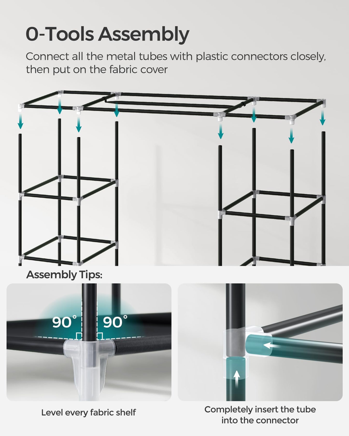SONGMICS Portable Closet Wardrobe