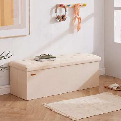 HAUSFRAU 31.5" Storage Ottoman Bench
