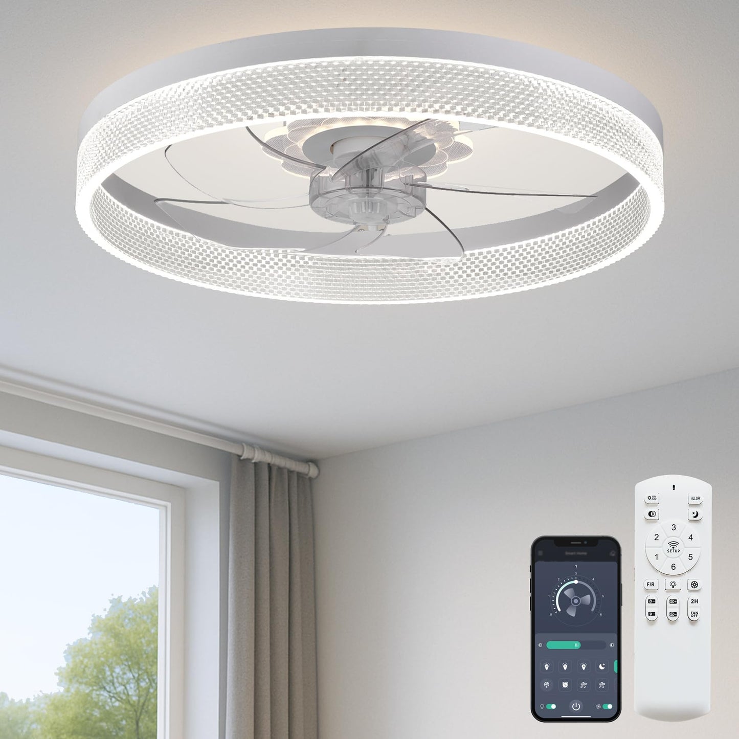 20" Ceiling Fan with Light
