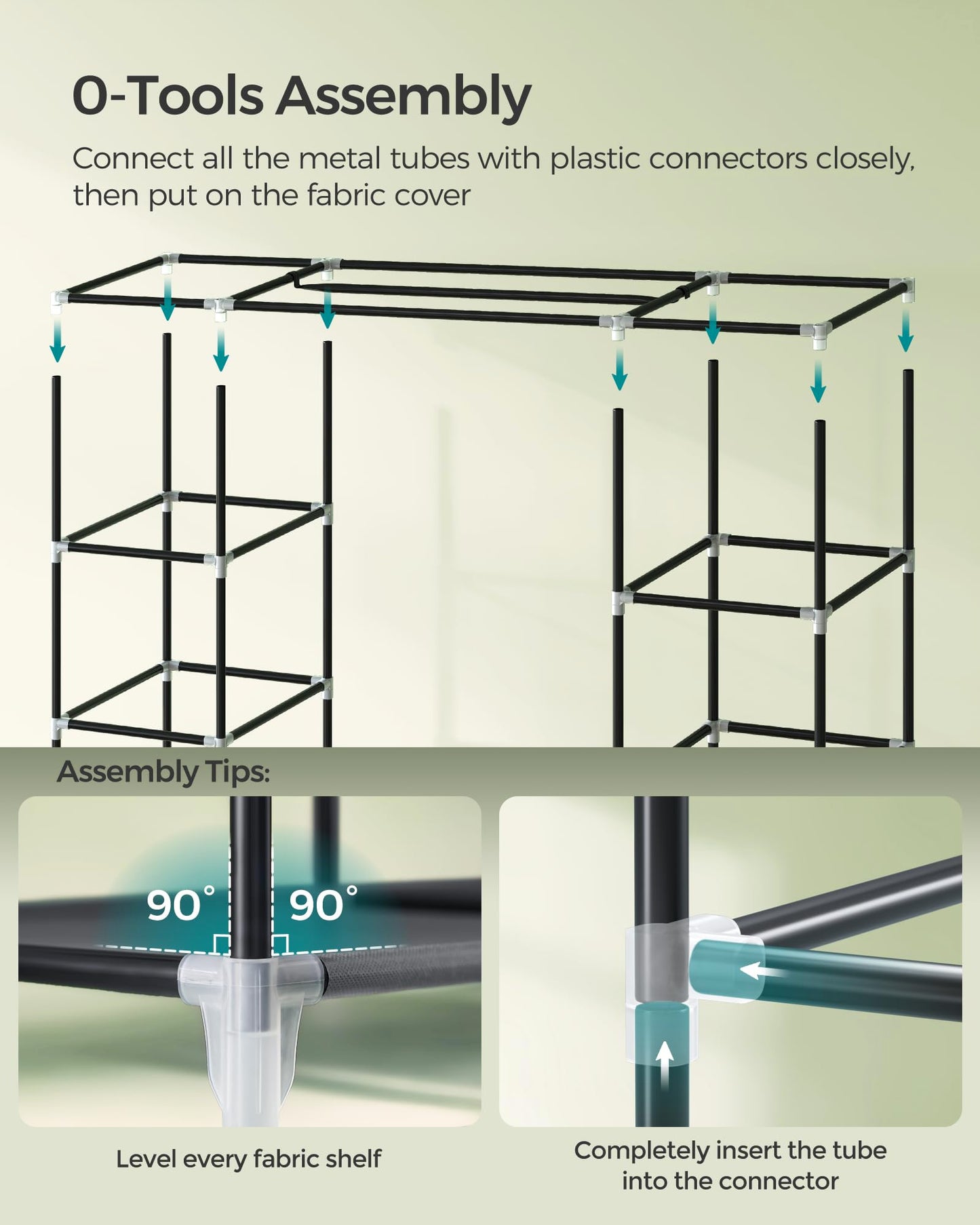 SONGMICS Portable Closet Wardrobe