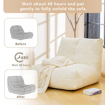 Bean Bag Chair for Adults (Grey)