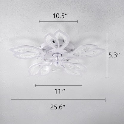 32" Black Ceiling Fan with Light