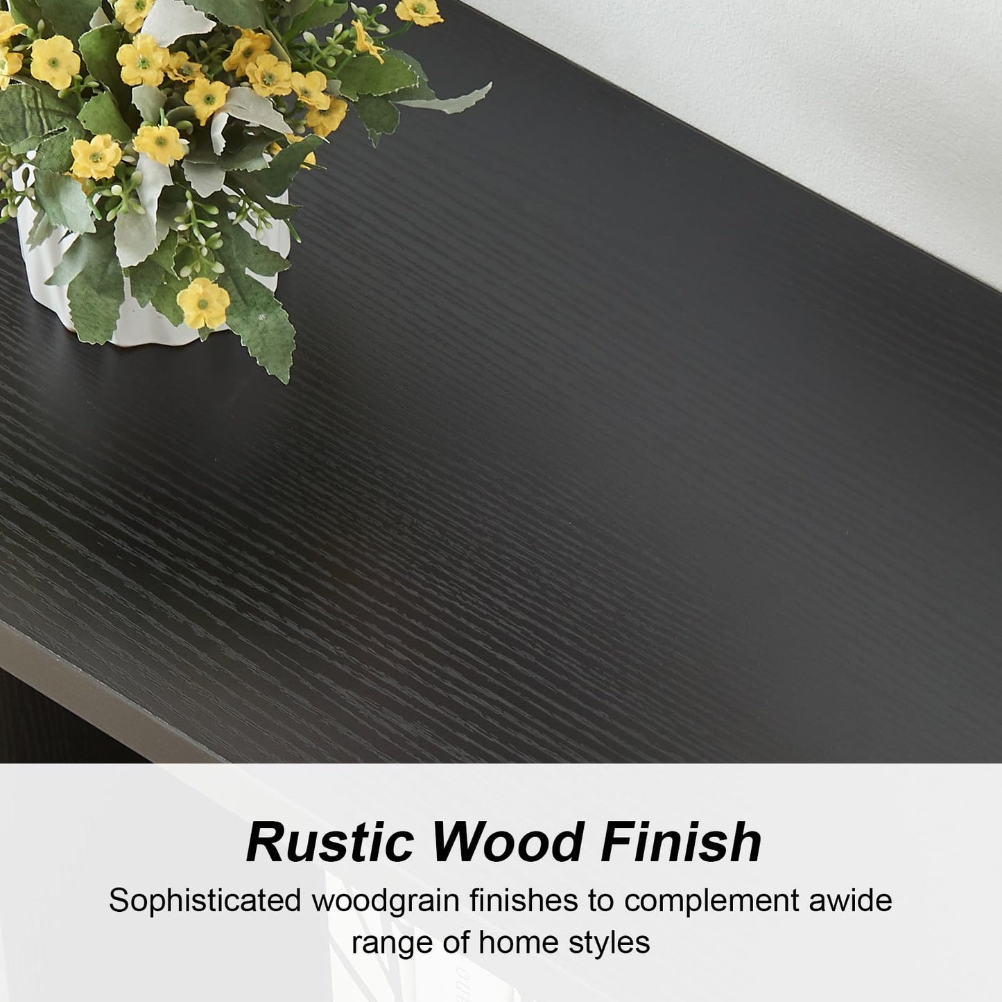 HOMISSUE 3-Tier Rustic Bookshelf