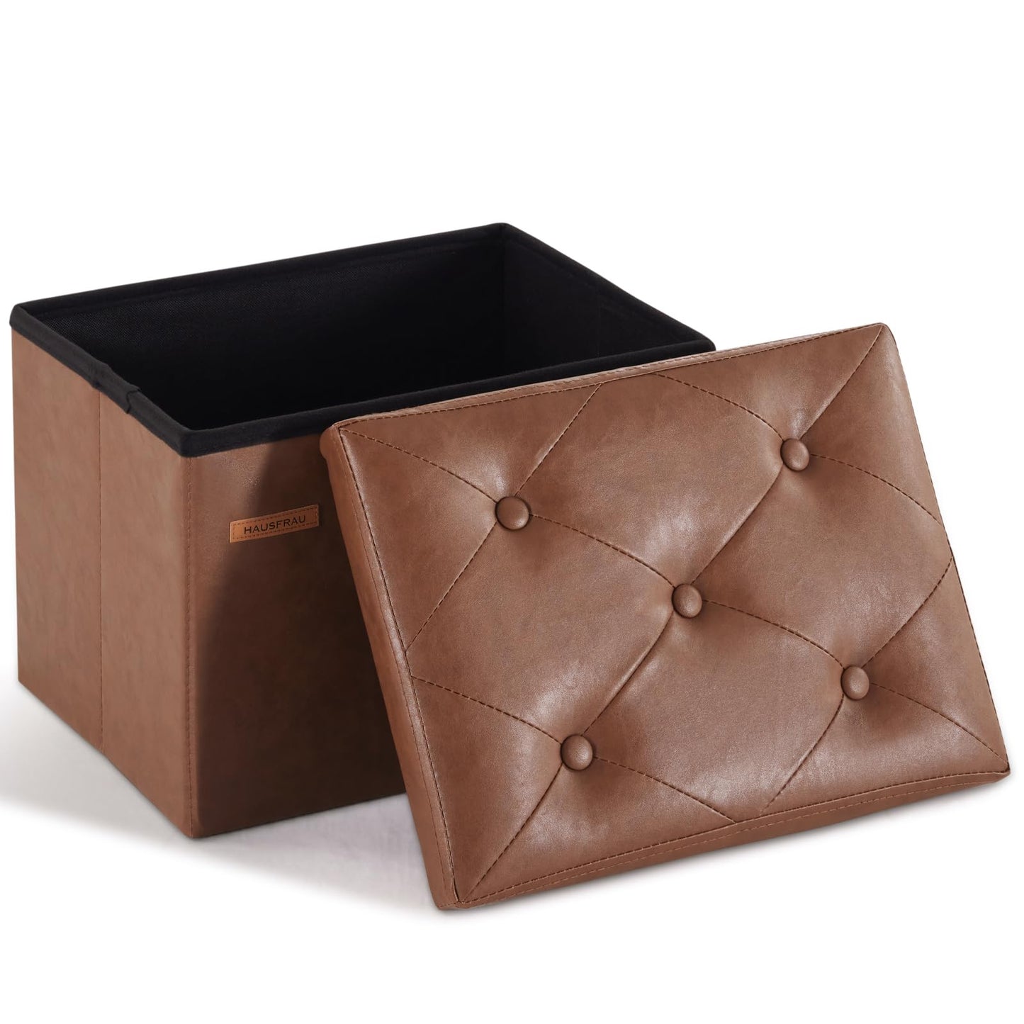 HAUSFRAU 31.5" Storage Ottoman Bench