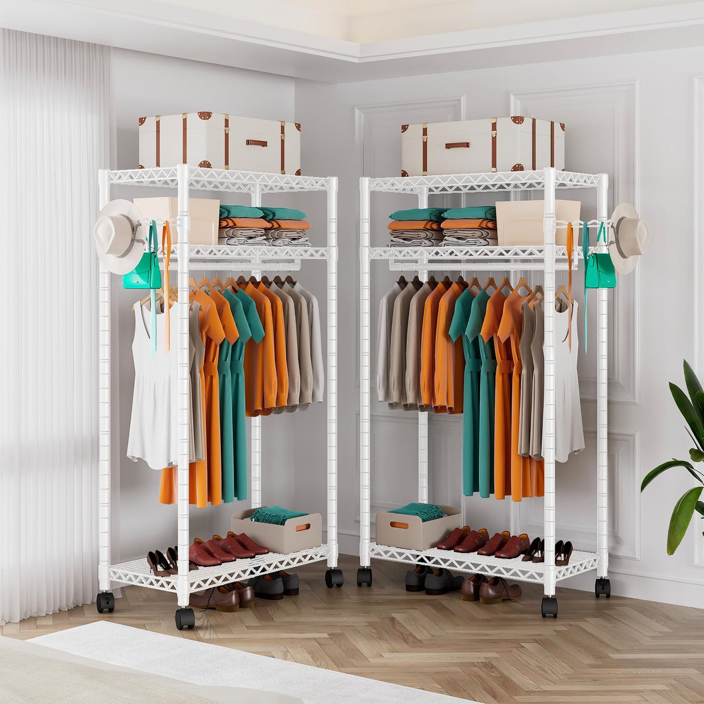 PUNION 7-Tier Portable Garment Rack