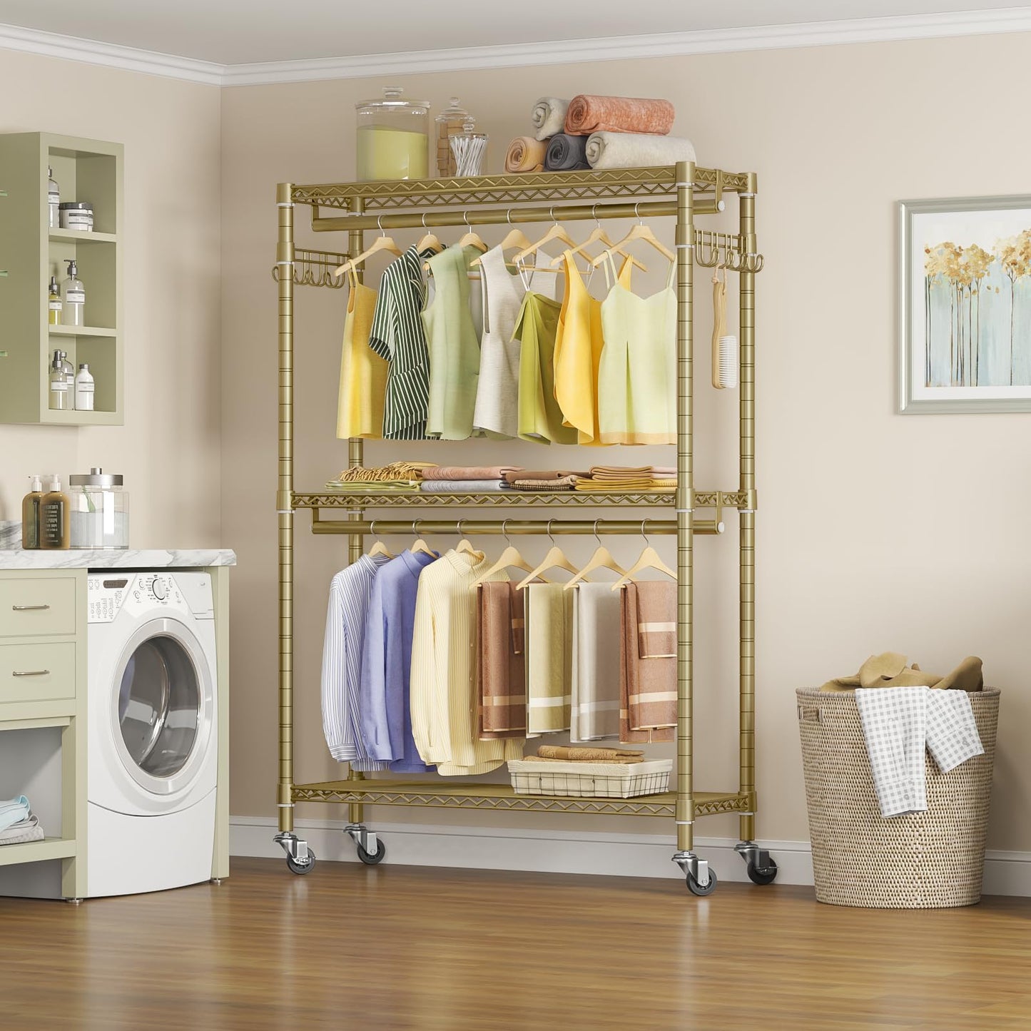 VIPEK R2 Rolling Clothes Rack with Wheels