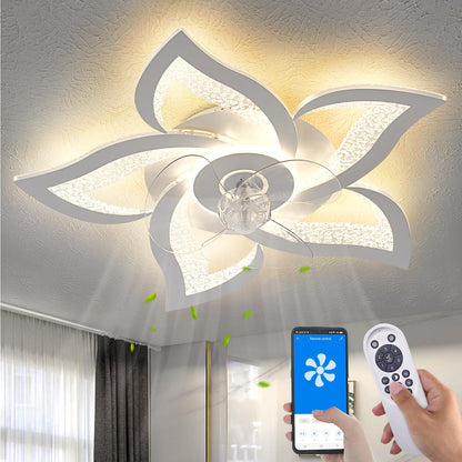 32" Black Ceiling Fan with Light