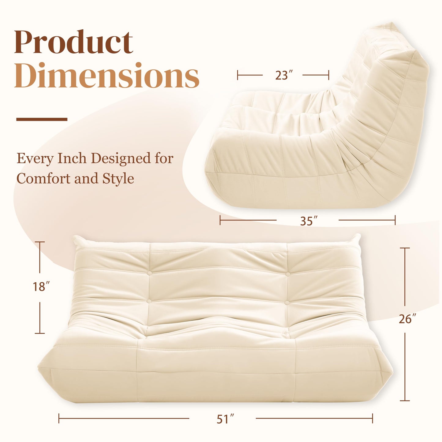 Dark Gray Bean Bag Chair