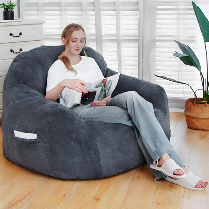 Giant Grey Bean Bag Chair