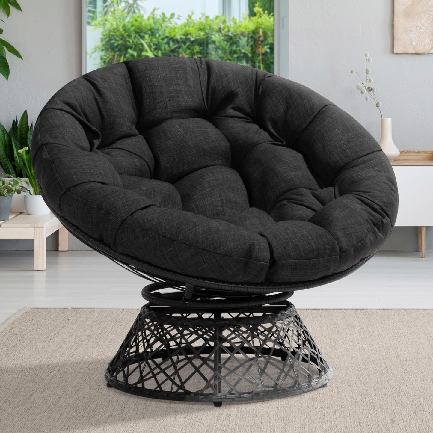 BME 40" Wicker Papasan Chair