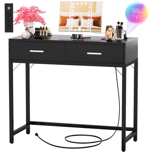 Cyclysio 36" Makeup Vanity Desk White