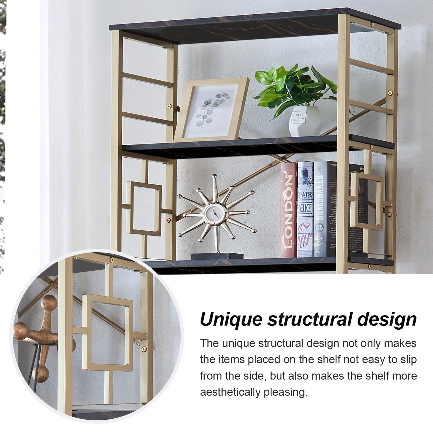 HOMISSUE 84" Metal Bookshelf