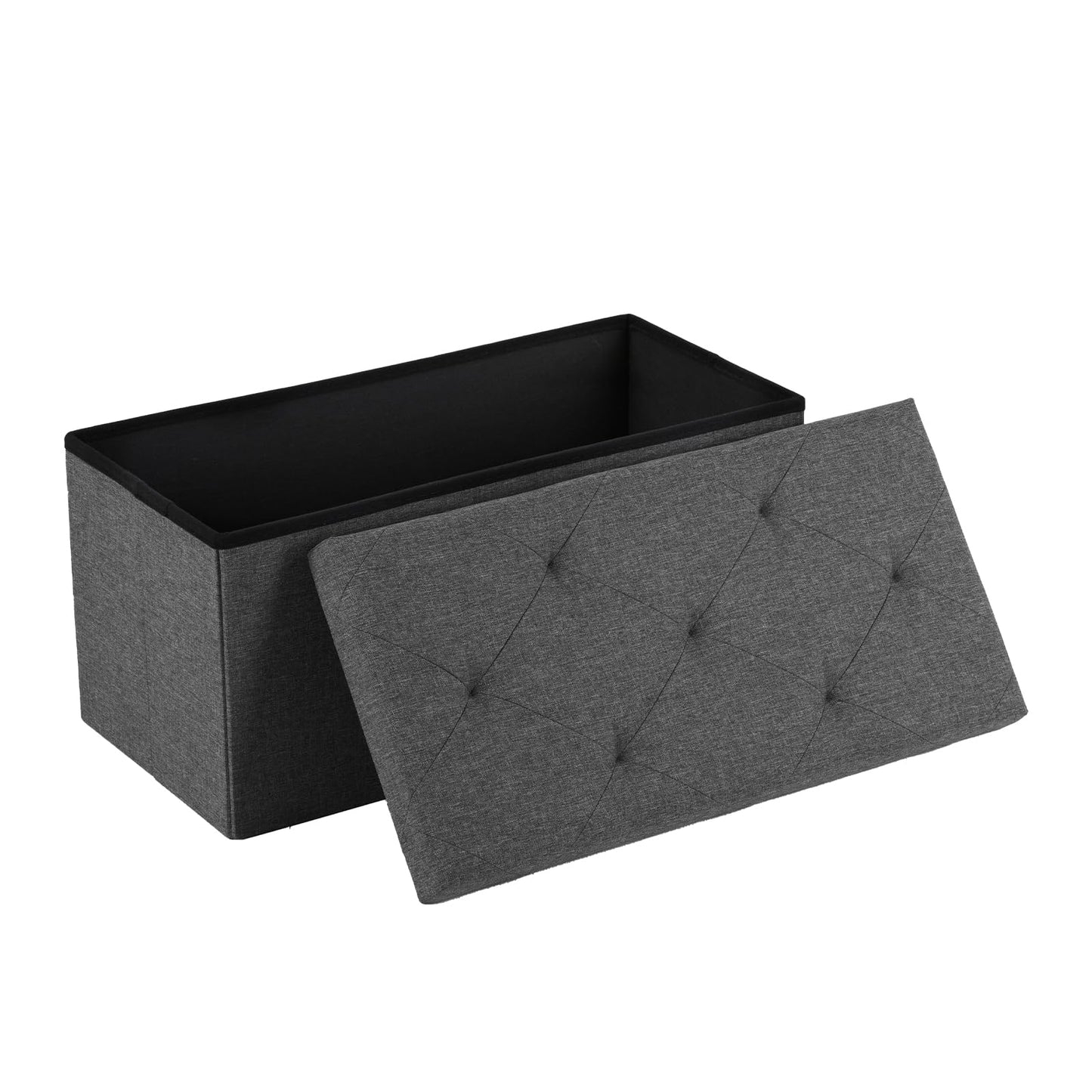 DUMOS 30" Foldable Storage Ottoman Bench