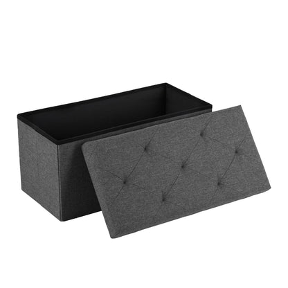 DUMOS 30" Foldable Storage Ottoman Bench