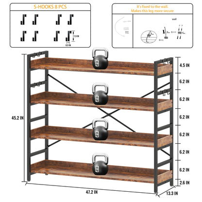 HCHQHS 6-Tier Bookcase