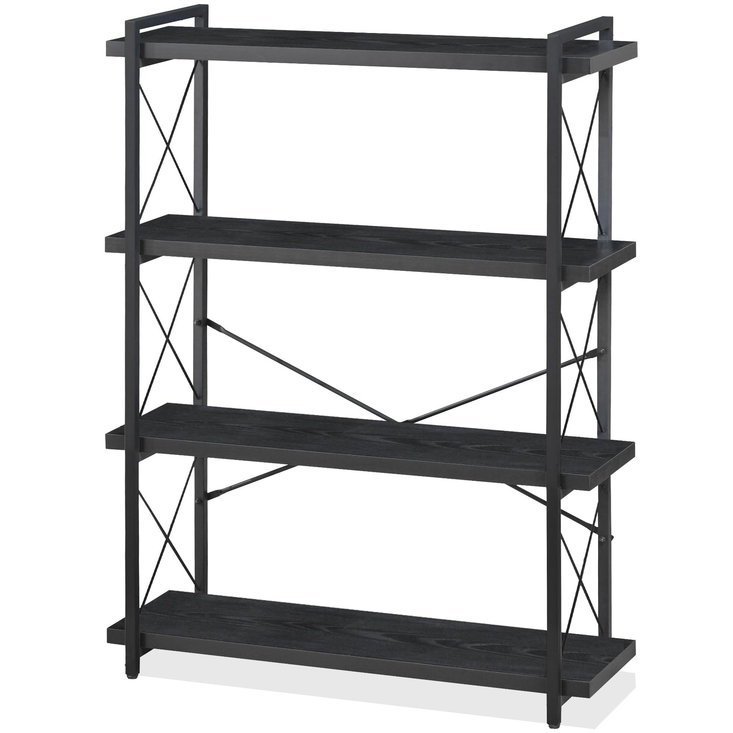 HCHQHS 4-Tier Industrial Bookshelf