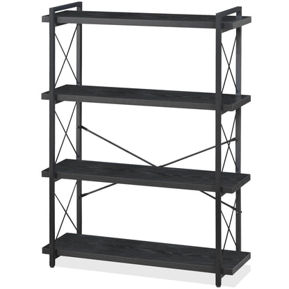 HCHQHS 4-Tier Industrial Bookshelf