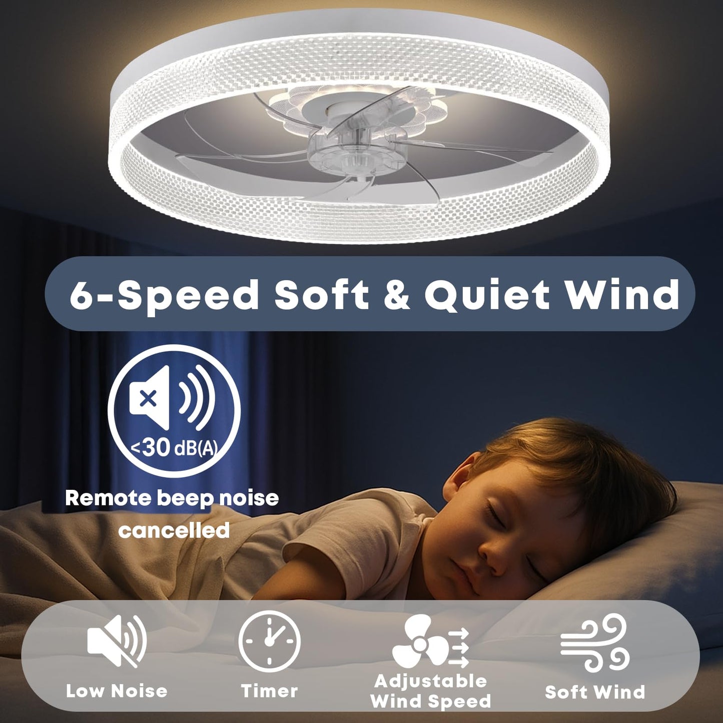 20" Ceiling Fan with Light