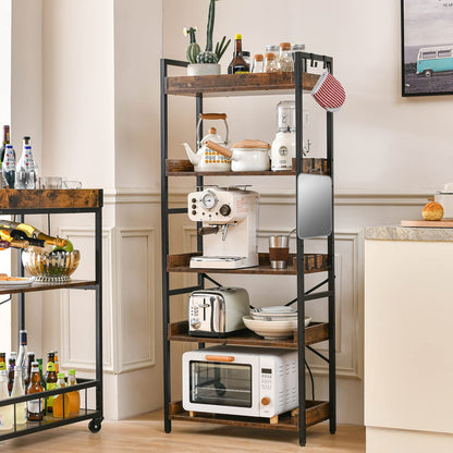 HCHQHS 6-Tier Bookcase