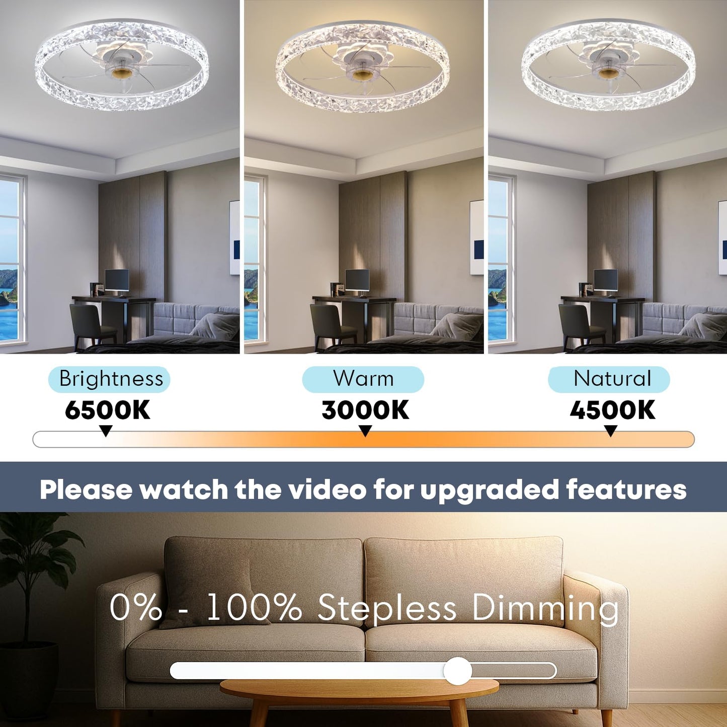 20" Ceiling Fan with Light
