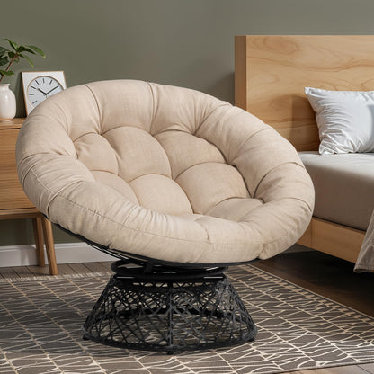 Bme 40" Papasan Swivel Chair