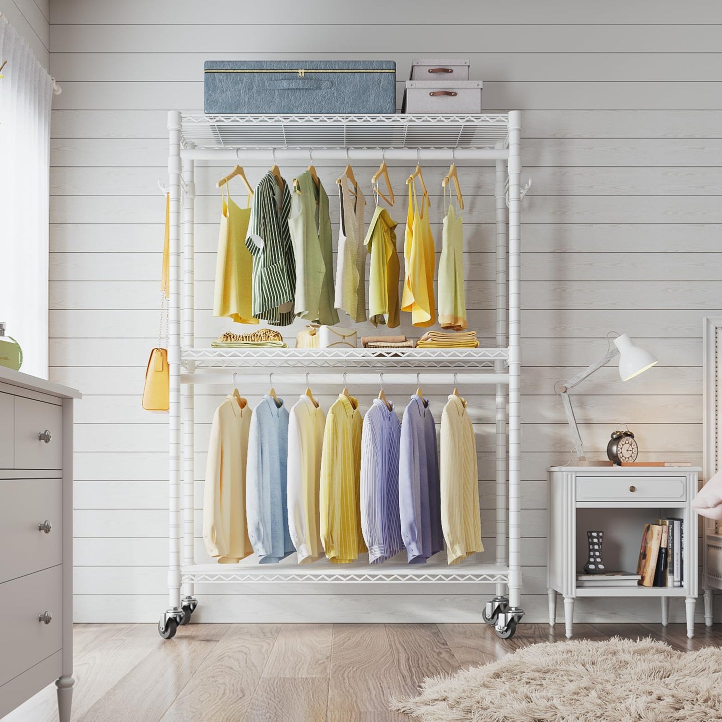 VIPEK R2 Rolling Clothes Rack with Wheels
