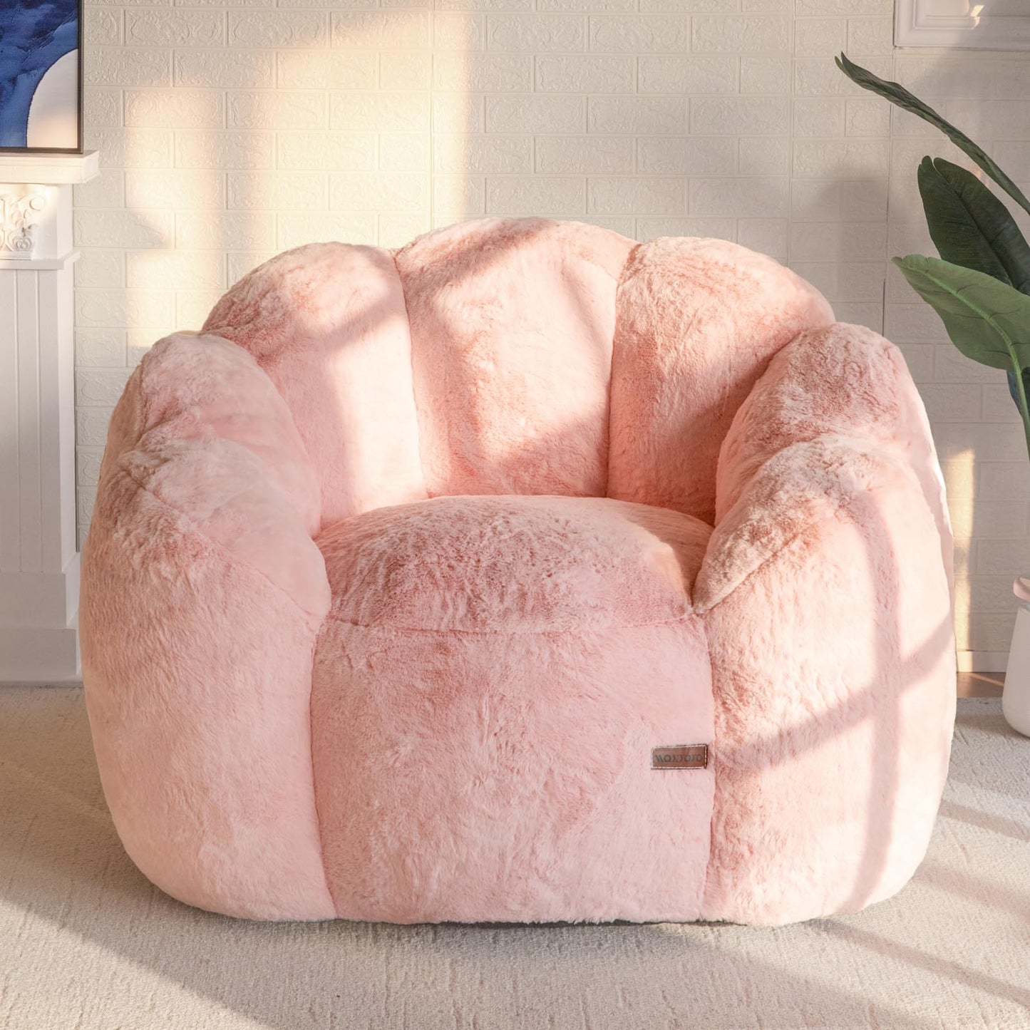 MAXYOYO Floral Bean Bag Chair – Beige
