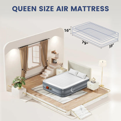 Eclipse Series Queen Air Mattress with USB Pump