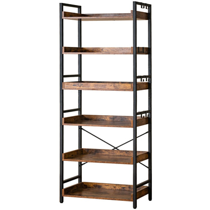HCHQHS 6-Tier Bookcase