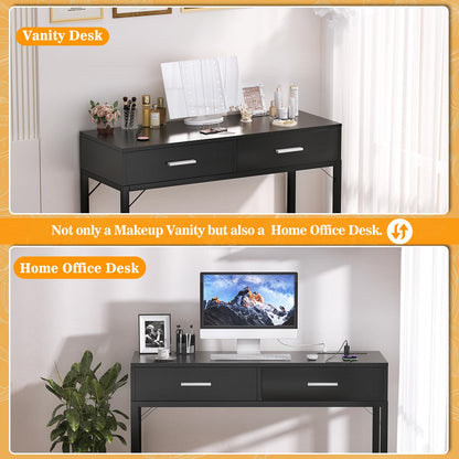 Cyclysio 36" Makeup Vanity Desk White