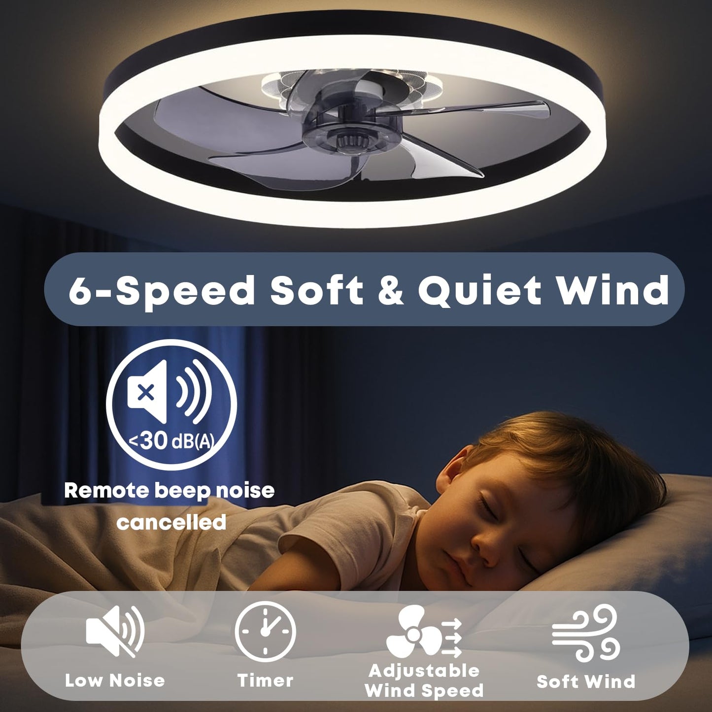 20" Ceiling Fan with Light
