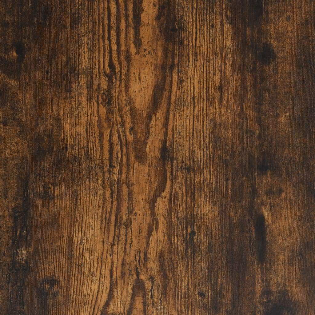 Brown Oak Metal Coffee Table
