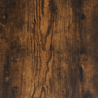 Brown Oak Metal Coffee Table