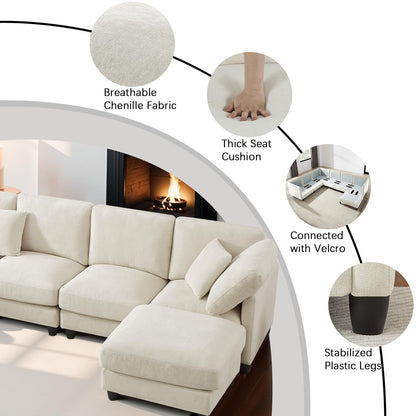 7-Seater Modular Sofa – Black