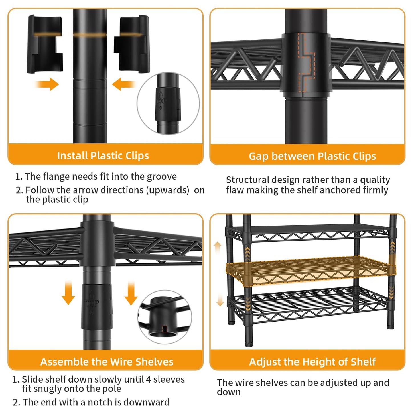 Heavy Duty Large Garment Rack with Shelves & Rods