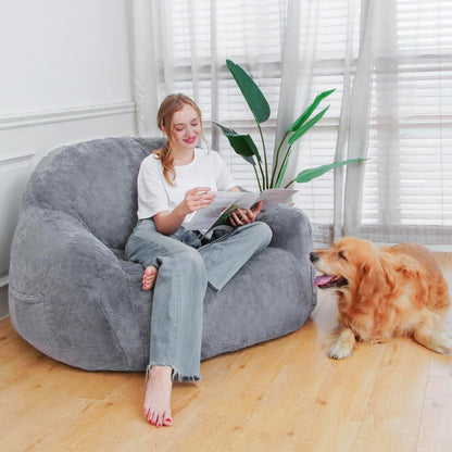 Giant Grey Bean Bag Chair