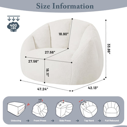 Giant Bean Bag Chair – Beige