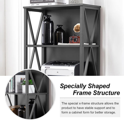 HOMISSUE 7-Tier Rustic Bookshelf
