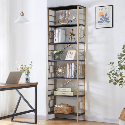 HOMISSUE 84" Metal Bookshelf