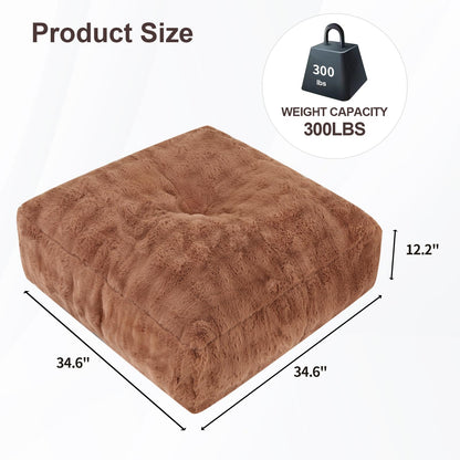 Comfy Floor Sofa Bean Bag Chair – Brown