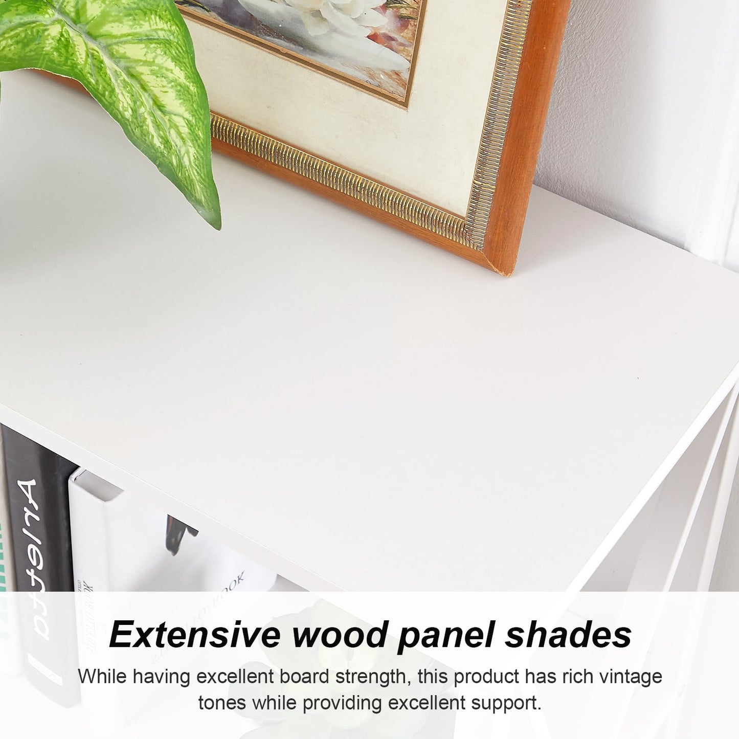 HOMISSUE 7-Tier Rustic Bookshelf