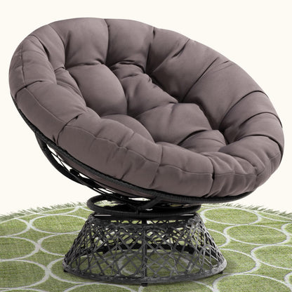 Bme 40" Papasan Swivel Chair