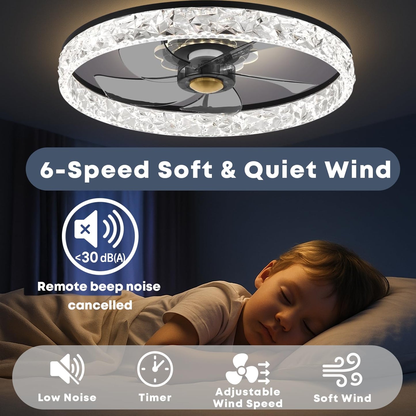20" Ceiling Fan with Light