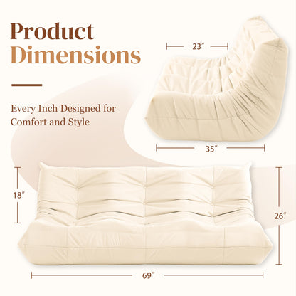 Dark Gray Bean Bag Chair