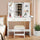 Vanity Desk Set with Mirror, Lights & Stool