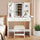 Vanity Desk Set with Mirror, Lights & Stool
